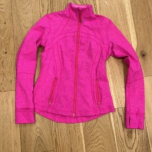Hot pink lululemon zip up top
